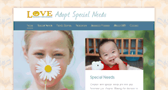 Desktop Screenshot of adoptspecialneeds.org