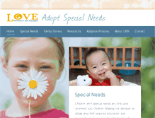 Tablet Screenshot of adoptspecialneeds.org